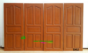 ประตูไม้สักบานเดี่ยว D02 - Image 5