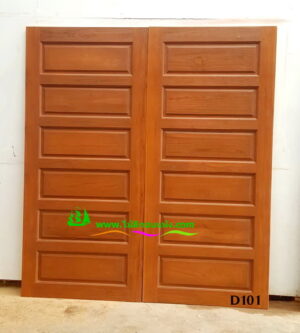 Alternative view of ประตูไม้สักบานเดี่ยว D101