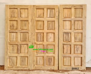 Alternative view of ประตูไม้สักบานเดี่ยว D102