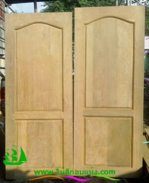 ประตูไม้สักบานเดี่ยว D105 - Image 4