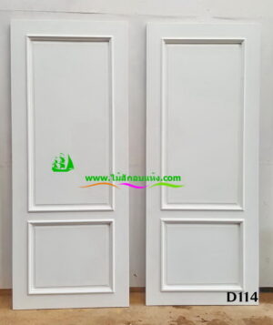 ประตูไม้สักบานเดี่ยว D114 - Image 7
