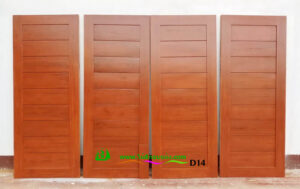 ประตูไม้สักบานเดี่ยว D14 - Image 6