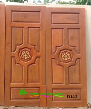 ประตูไม้สักบานเดี่ยว D142
