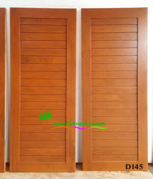 ประตูไม้สักบานเดี่ยว D145 - Image 3