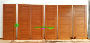 ประตูไม้สักบานเดี่ยว D145 - Image 6