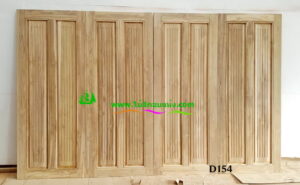 ประตูไม้สักบานเดี่ยว D154 - Image 5