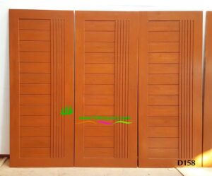 ประตูไม้สักบานเดี่ยว D158 - Image 7