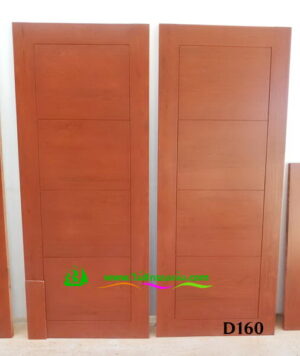 ประตูไม้สักบานเดี่ยว D160 - Image 4