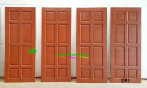 ประตูไม้สักบานเดี่ยว D51 - Image 3