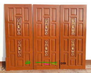 ประตูไม้สักบานเดี่ยว D59 - Image 3
