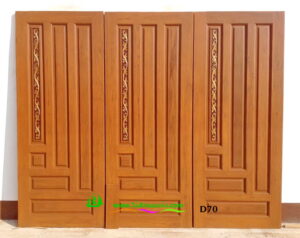 Alternative view of ประตูไม้สักบานเดี่ยว D70