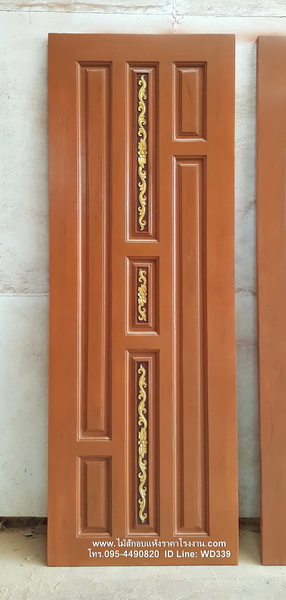 Alternative view of ประตูไม้สักบานเดี่ยว D76