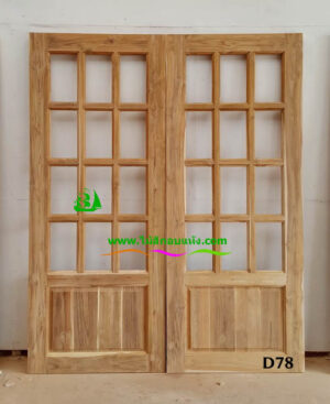 ประตูไม้สักบานเดี่ยว D78
