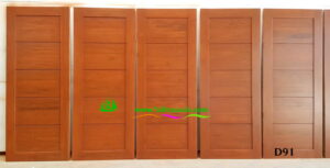 ประตูไม้สักบานเดี่ยว D91 - Image 3
