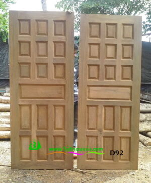 ประตูไม้สักบานเดี่ยว D92 - Image 3