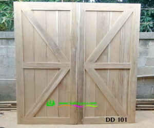 ประตูไม้สักบานคู่ DD101