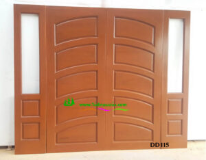 Alternative view of ประตูไม้สักบานคู่ DD115