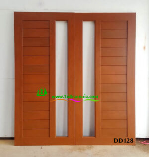 ประตูไม้สักบานคู่ DD128 - Image 3