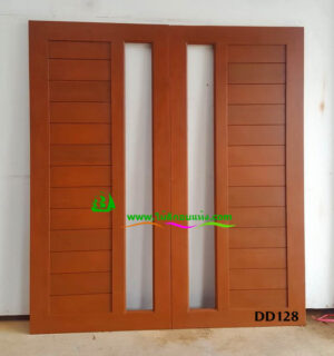 ประตูไม้สักบานคู่ DD128 - Image 4