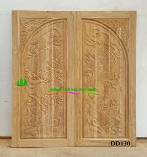 ประตูไม้สักบานคู่ DD130