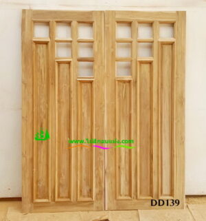 ประตูไม้สักบานคู่ DD139 - Image 4