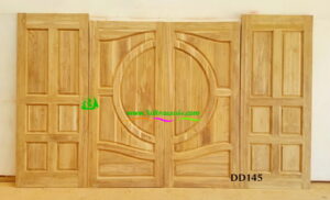 ประตูไม้สักบานคู่ DD145 - Image 5