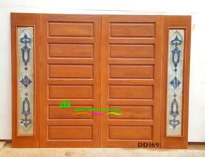 ประตูไม้สักบานคู่ DD169 - Image 2