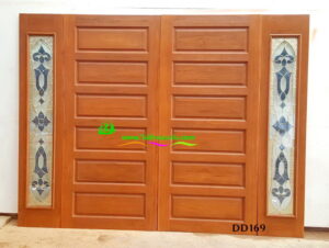 ประตูไม้สักบานคู่ DD169 - Image 3