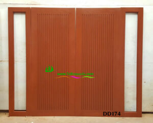 ประตูไม้สักบานคู่ DD174 - Image 4