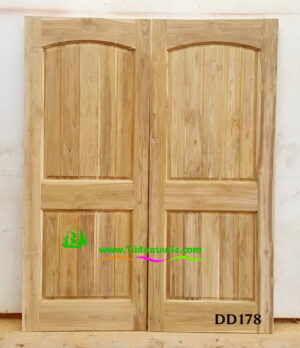 ประตูไม้สักบานคู่ DD178