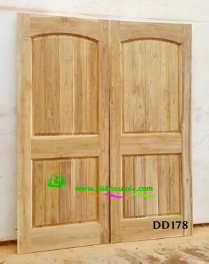 ประตูไม้สักบานคู่ DD178 - Image 2