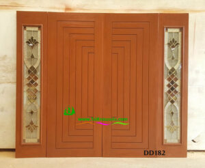 ประตูไม้สักบานคู่ DD182 - Image 5