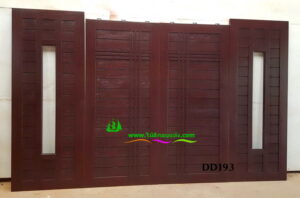 Alternative view of ประตูไม้สักบานคู่ DD193