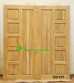 ประตูไม้สักบานคู่ DD195 - Image 3