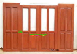 ประตูไม้สักบานคู่ DD198