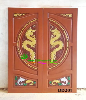 ประตูไม้สักบานคู่ DD201