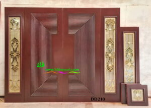 ประตูไม้สักบานคู่ DD210