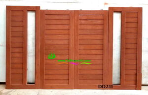 ประตูไม้สักบานคู่ DD211