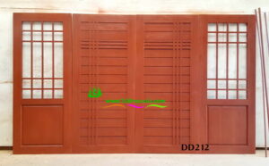 ประตูไม้สักบานคู่ DD212