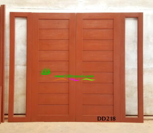ประตูไม้สักบานคู่ DD218
