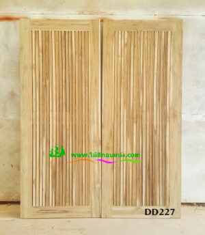 ประตูไม้สักบานคู่ DD227 - Image 4