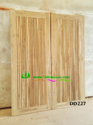 ประตูไม้สักบานคู่ DD227 - Image 5