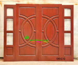 ประตูไม้สักบานคู่ DD232