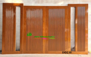 ประตูไม้สักบานคู่ DD235