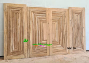 ประตูไม้สักบานคู่ DD238 - Image 6