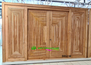 ประตูไม้สักบานคู่ DD238 - Image 5