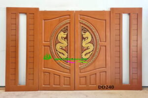 ประตูไม้สักบานคู่ DD240