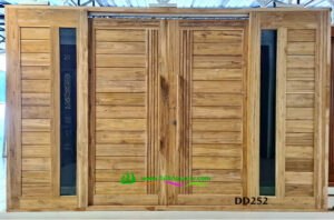 ประตูไม้สักบานคู่ DD252 - Image 4