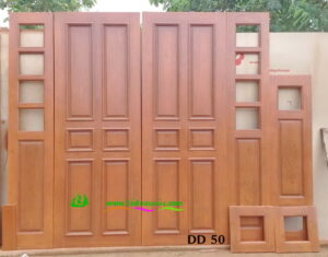 ประตูไม้สักบานคู่ DD50