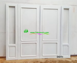 ประตูไม้สักบานคู่ DD51 - Image 3